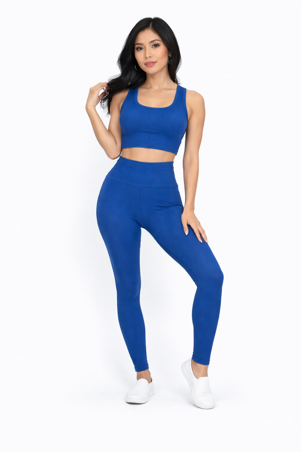 Ribbed Crop Top & Leggings Set