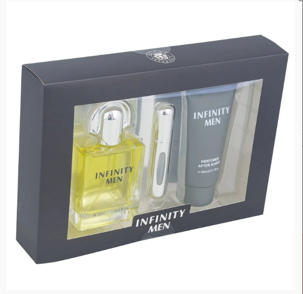 Infinity Men Eau de Toilette Gift Set for Men, 3 Pieces