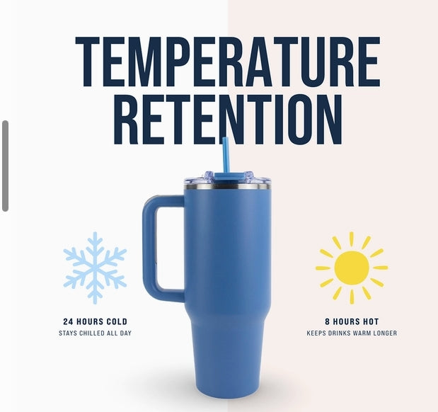 Hogg Big Swig 40 oz Tumbler with Handle and Straw