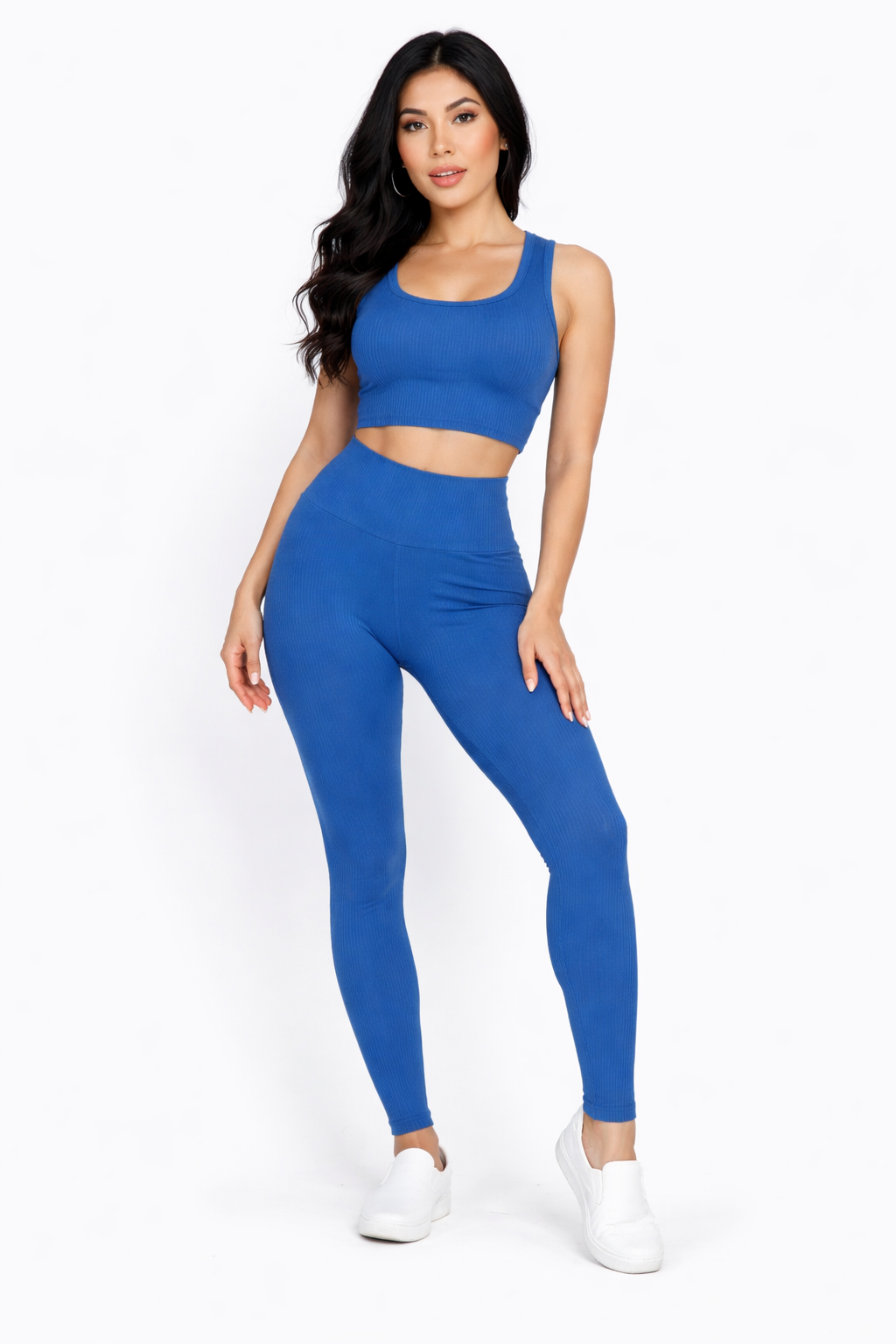 Ribbed Crop Top & Leggings Set