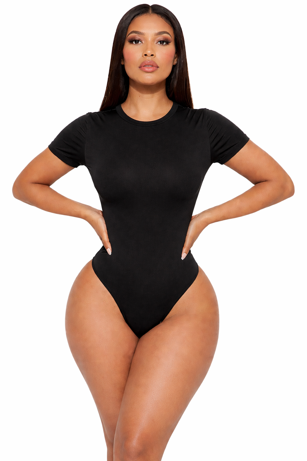 Basic Short Sleeve Crew Neck Bodysuit
